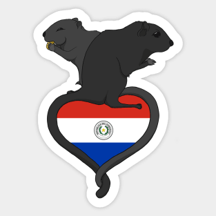 Gerbil Paraguay (dark) Sticker